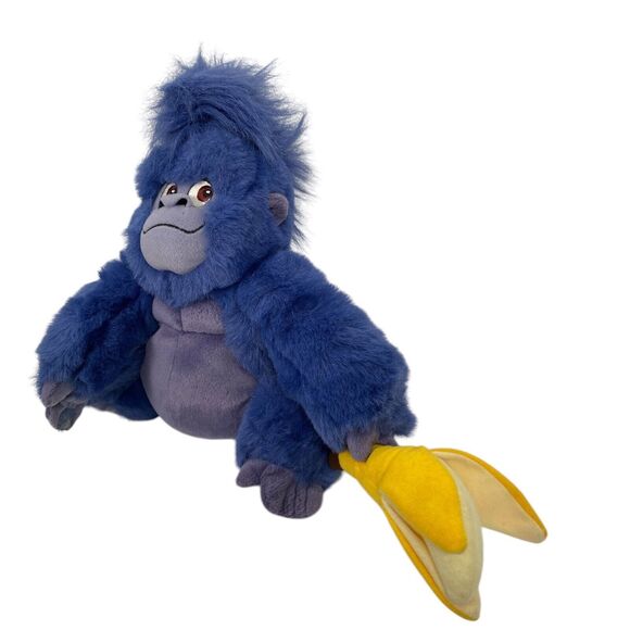 Disney TERK Baby 13" Gorilla Ape Blue Soft Bean Plush Tarzan 380 - Picture 3 of 9